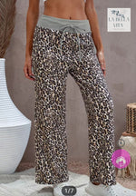 Leopard joggers