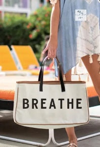 Canvas tote Breathe