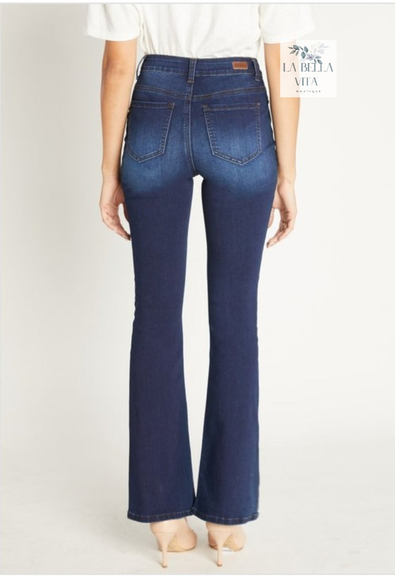 Enjean Bootcut, button up jeans