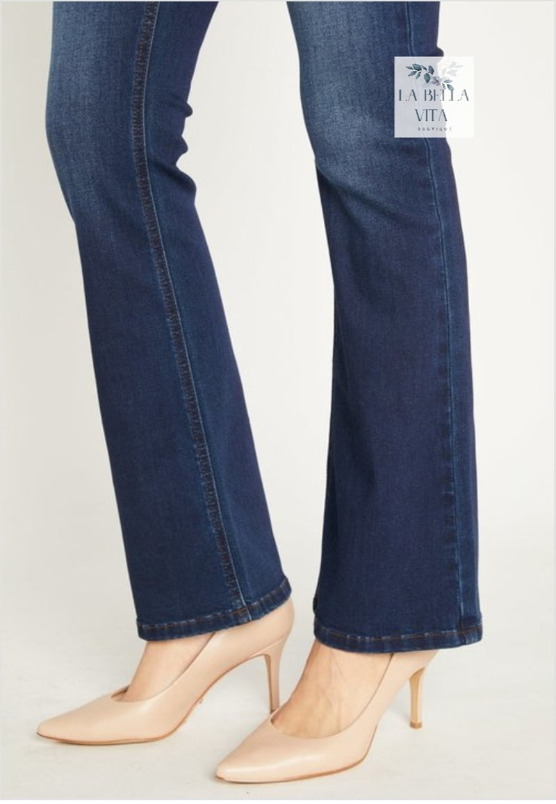 Enjean Bootcut, button up jeans