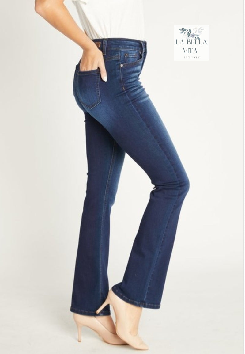 Enjean Bootcut, button up jeans