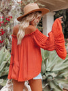 Flared sleeve, off shoulder top